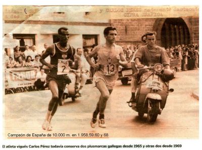 1.965 Carlos Pérez.Gallego.Campeón de España de 10.000 m. en 1.958,59,60 y 68
