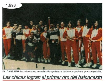 1.993 España.Baloncesto.Campeona de Europa por primera vez.As.
