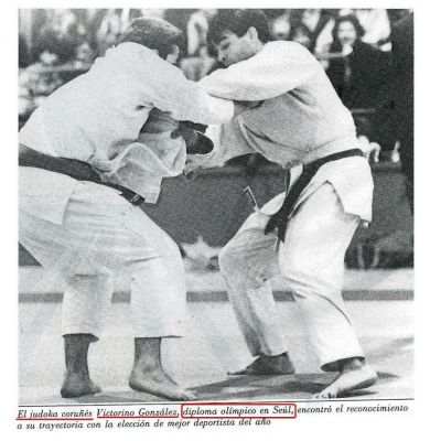 1.999 Victorino González.Gallego.Judo.Diploma Olímpico en Seúl
