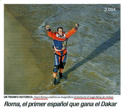 2.004 Nani Roma.Primer español en ganar un Dakar.As.
