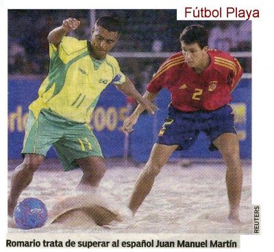 2.005 Romario jugando al Fútbol Playa
