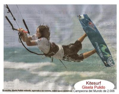 2.006 Gisela Pulido.Kitesurf.Campeona del Mundo por tercera vez
