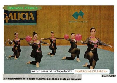 2.007 Colegio Santiago Apostol de A Coruña .Gimnasia Rítmica.Campeonas de España por 3º vez.Gallegas.
