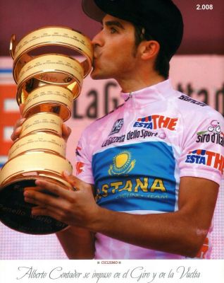 2.008 Alberto Contador gana el Giro y la vuelta.Ciclismo.La Voz
