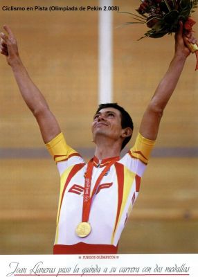 2.008 Joan Llaneras.Ciclismo en Pista.Oro y plata en la Olimpiada de Pekín.La Voz.
