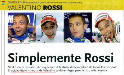 2.008 Valentino Rossi consigue su 8º título mundial.Motociclismo.Marca.
