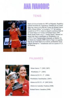 Ana Ivanovic.Tenis.Noelia Barros 4º A.2.012
