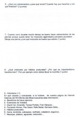 Condición Física.Examen para 1º de la ESO.2.011
