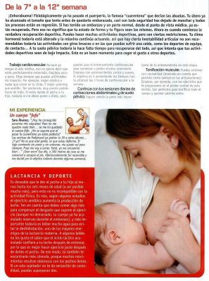 Posparto.Beneficios del ejercicio.Sport Life 2.012
