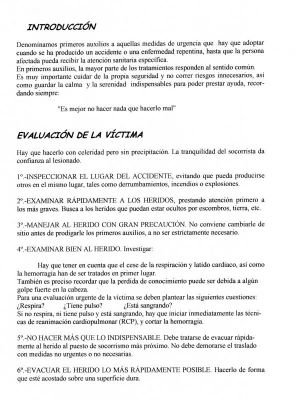 Apuntes de primeros auxilios.2 Evaluación de la víctima.2.010
