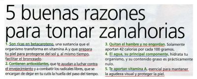 Zanahorias.Protege la piel, facilita el bronceado, lucha contra el envejecimiento y la pérdida visual.Ricas en vitamina A.2.005
