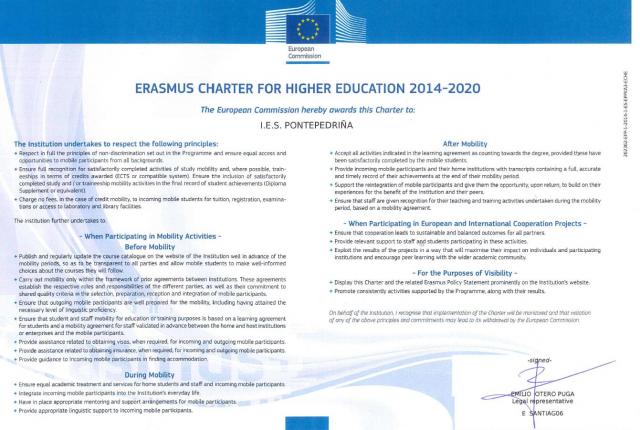 Carta Erasmus // Erasmus Charter