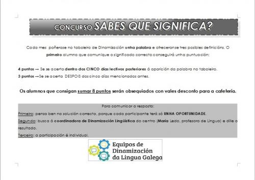 Concurso SABES QUE SIGNIFICA?