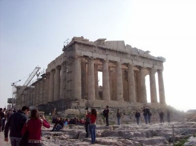 ATENAS. Acrópole: O Partenón.
