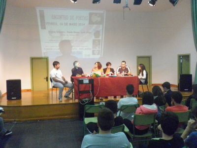 Encontro cos poetas maio 2014
Vicente Reboleiro, Ramón Blanco, Lucía Aldao
Palabras chave: actividade educativa
