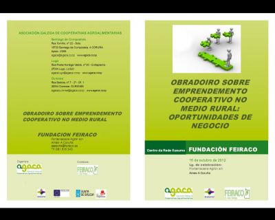 Actividade: OBRADOIRO SOBRE EMPRENDEMENTO COOPERATIVO NO MEDIO RURAL: OPORTUNIDADES DE NEGOCIO.
Actividade: OBRADOIRO SOBRE EMPRENDEMENTO COOPERATIVO NO MEDIO RURAL: OPORTUNIDADES DE NEGOCIO.
Palabras chave: actividade formativa