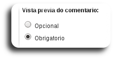 Vista previa do comentario: