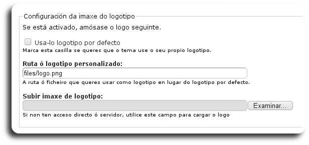 Configuración da imaxe do logotipo