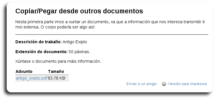 Copiar/Pegar: xuntando o documento en PDF