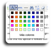 Paleta de cores