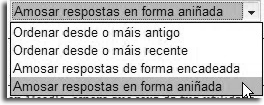 Tipos de ordenamento nas intervencións a foros