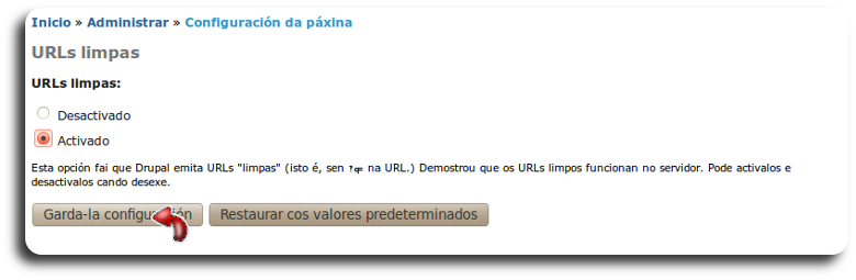 url limpas activada