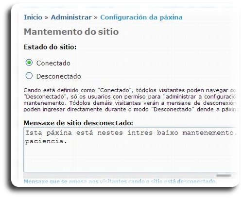 Mantemento da páxina web 