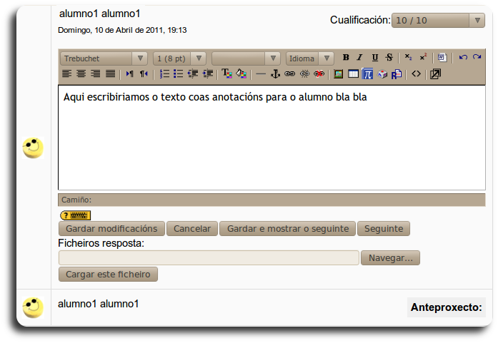 Tarefa cualificación alumno