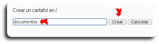 Crear cartafol