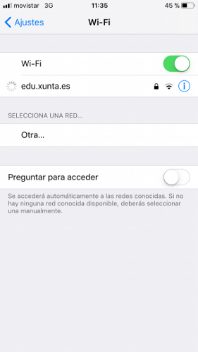 Conexión con iOS