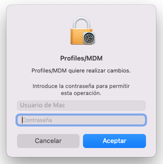 Admin de mac