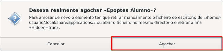 Confirmar agochar epoptes