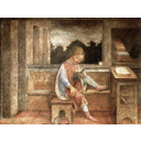 The Young Cicero Reading by Vincenzo Foppa (fresco, 1464), now at the Wallace Collection.