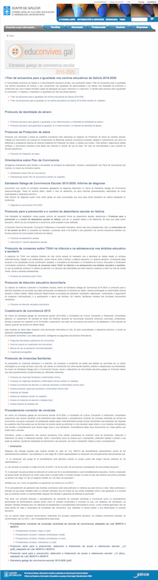 Imaxe da web de Educonvives.gal