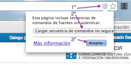 Desbloqueo de contidos en Chrome.