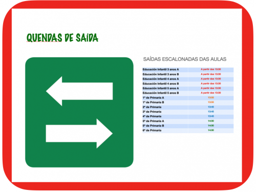 Quendas de saída