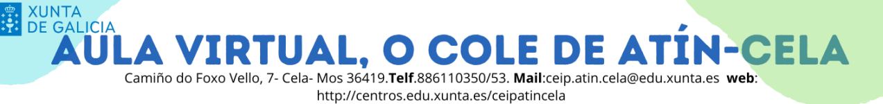 Logotipo de AULA VIRTUAL DO COLE DE ATÍN -CELA