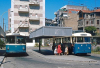 Praza de Galicia en 1983 - Autobuses eléctricos