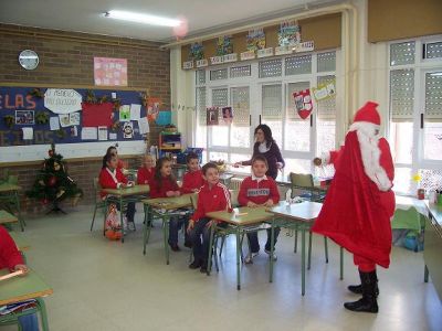 con Papá Noel puxémonos un" pouco nerviosos  ou contentos "
