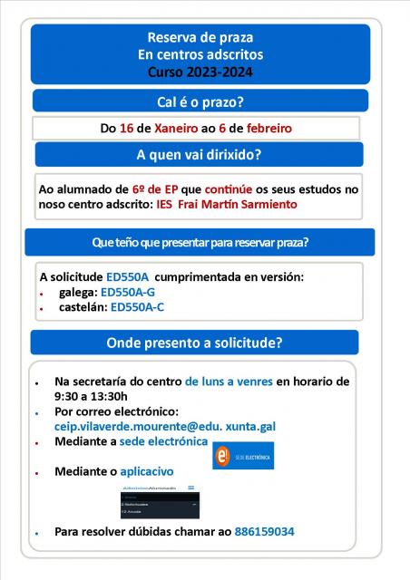 CALENDARIO DE RESERVA