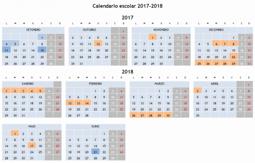 calendario escolar 2017-2018