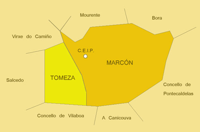 mapa zona Colexio Marcón