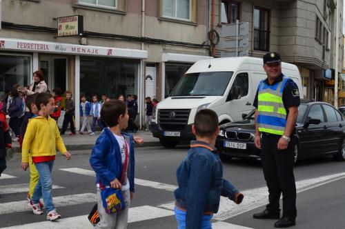 cruzando con policia