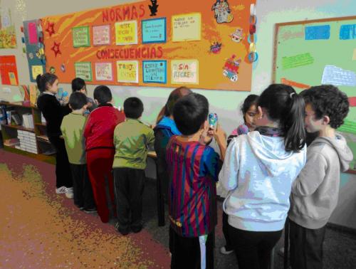 niños trabajando