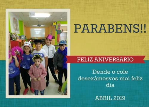 PARABÉNS ABRIL