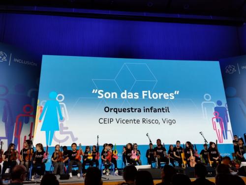 Orquestra son das flores en Santiago