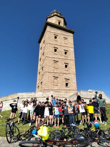 En bici á Torre de Hércules