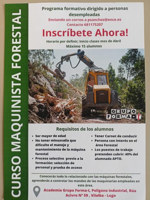 Curso maquinista forestal