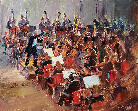 Michele Byrne - Blog: reading symphony orchestra painting