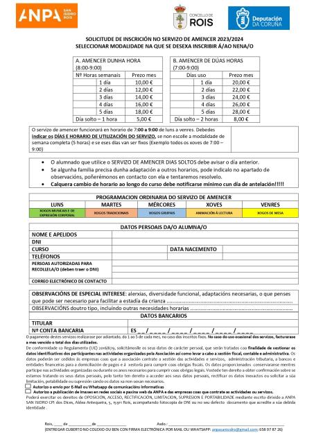 SERVIZO AMENCER CURSO 2023-24